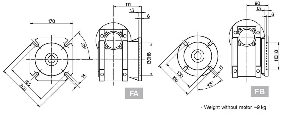 NRV蜗轮蜗杆减速机(图11)