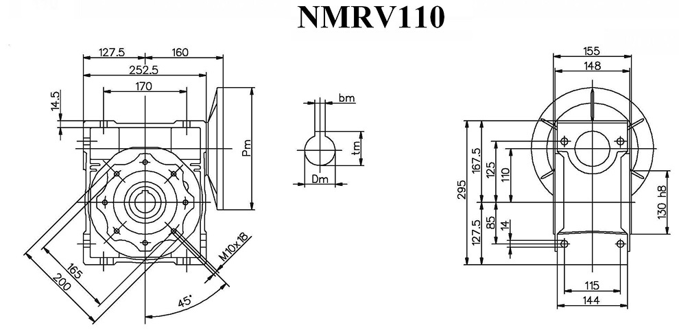 NRV蜗轮蜗杆减速机(图14)