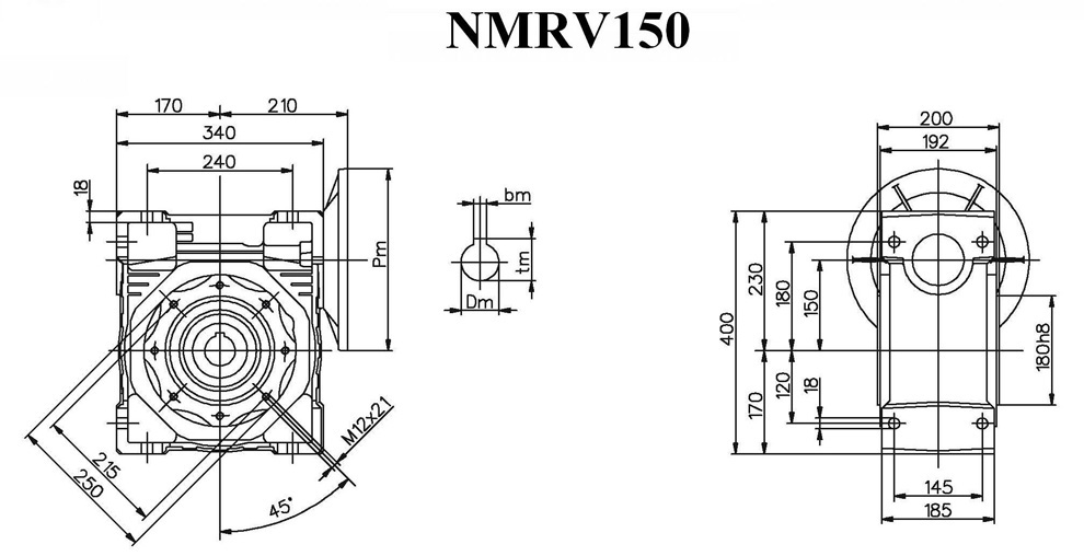 NRV蜗轮蜗杆减速机(图17)
