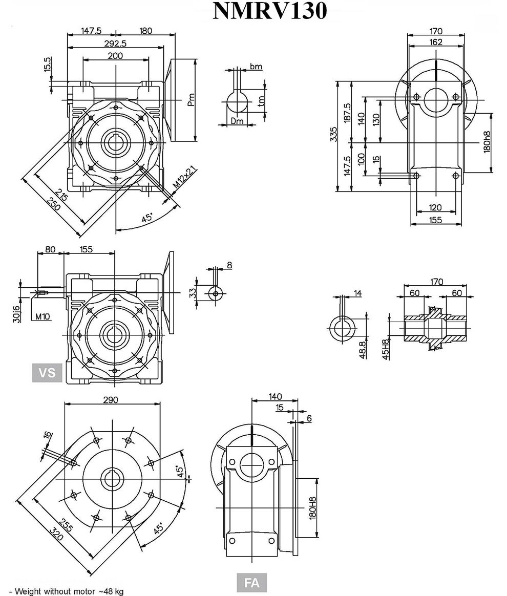 NMRV蜗轮蜗杆减速机(图10)