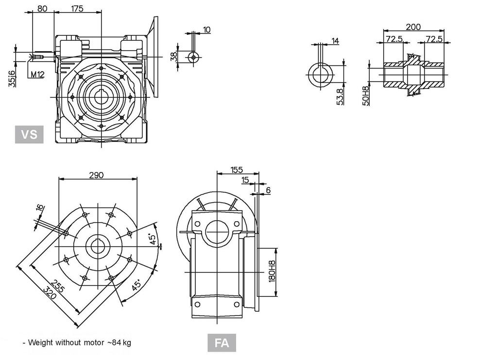 RV-E蜗轮蜗杆减速机(图18)